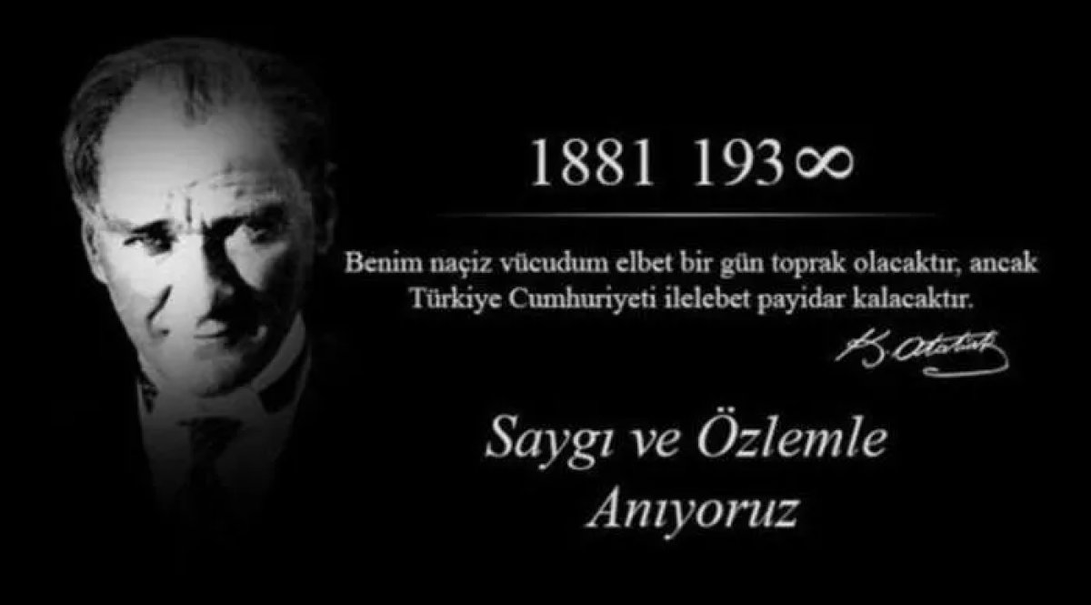 Dernek Başkanımızın 10 Kasım Mesajı
